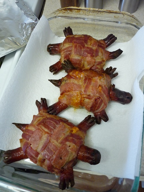 Bacon Cheeseburger Turtles